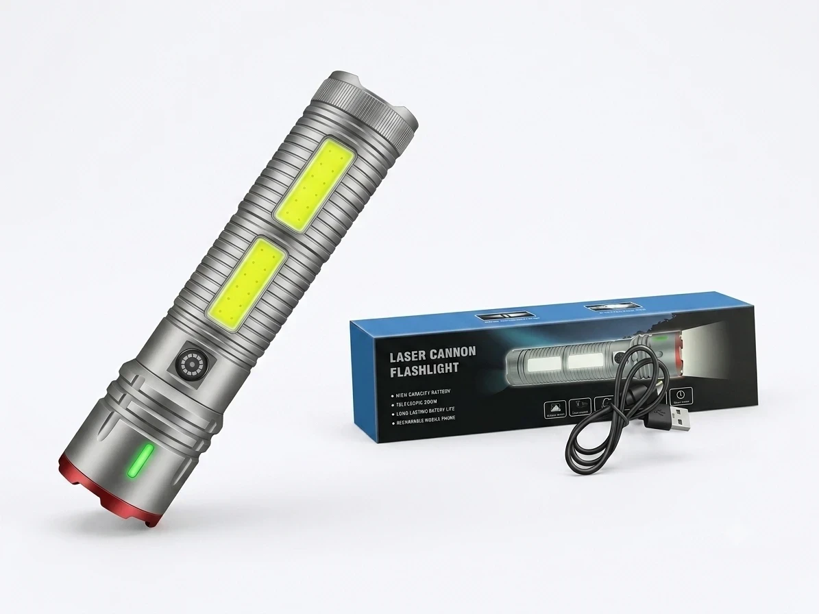 X03 Premium Tactical Flashlight (50,000 mAh)